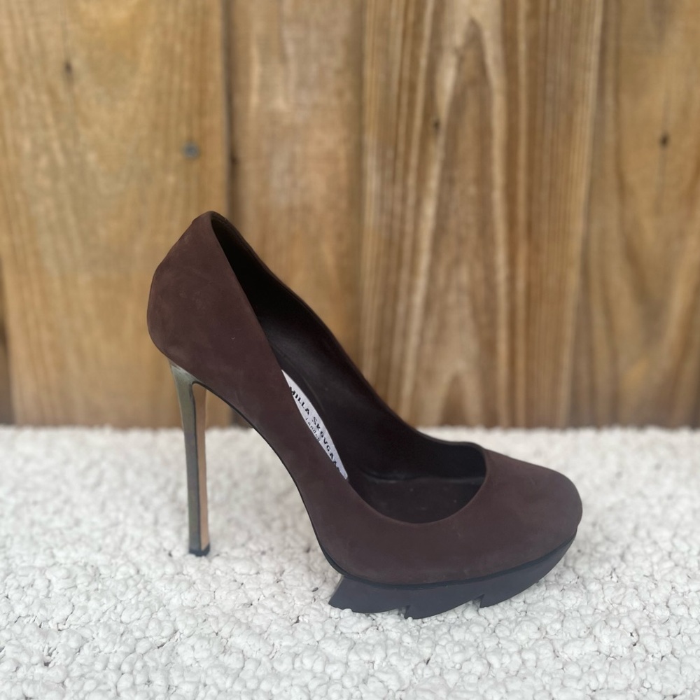 NWOT- CAMILLA SKOVGAARD LEATHER HIGH HEELS